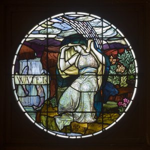 Biddulph Grange, James Powell & Sons, John William Brown (1842-1928), Woda, 1903, Art Nouveau