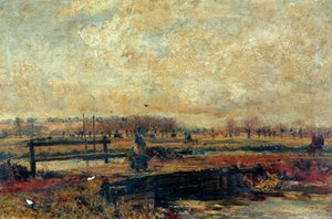Rzeka Colne w Rickmansworth autorstwa John William Buxton Knight
