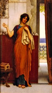 Ścieg w czasie (bezczynne myśli) autorstwa John William Godward