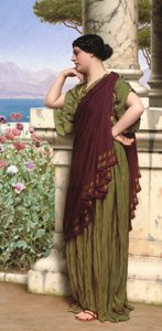 Czułe myśli, 1917 autorstwa John William Godward