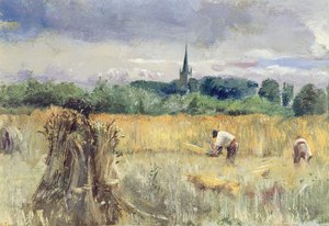 Harvest Field, Stratford-upon-Avon (olej na płótnie)