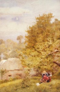 1914 w Anglii (akwarela na papierze) autorstwa John William North