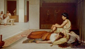 Po tańcu autorstwa John William Waterhouse