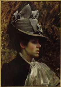 Portret żony artysty autorstwa John William Waterhouse