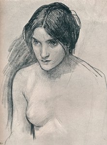 Studium do obrazu Hylas i nimfy, ok. 1896 r. autorstwa John William Waterhouse