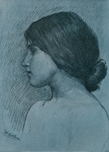 Studium Głowy, c1899 autorstwa John William Waterhouse