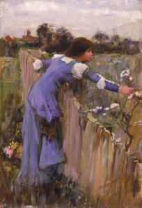 Zbieracz kwiatów autorstwa John William Waterhouse