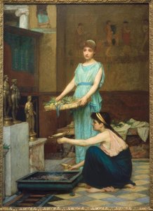 Bogowie Domowi autorstwa John William Waterhouse
