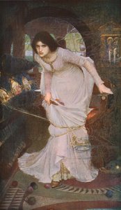 Pani Shalott patrząca na Lancelota, 1894, c1930. autorstwa John William Waterhouse