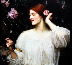 Próżność, ok. 1910 (olej na płótnie) autorstwa John William Waterhouse