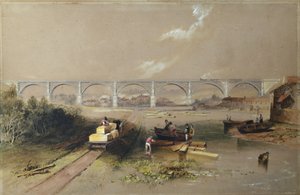 Wiadukt Willington Dean autorstwa John Wilson (after) Carmichael