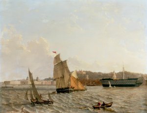 Widok na Tamizę do Greenwich z Greenwich Hospital, autorstwa John Wilson Carmichael