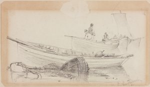 Łodzie i boje - Hartlepool autorstwa John Wilson Carmichael