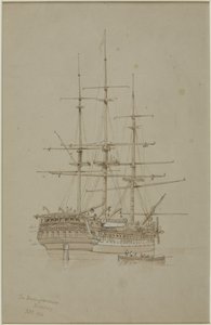 Buckinghamshire, Bombay (ołówek i akwarela (monochromatyczny) na papierze (szary)) autorstwa John Wilson Carmichael