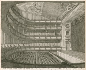 Theatre Royal, Covent Garden, Londyn, zmienione przed otwarciem 15 września 1794 r. autorstwa John Winston