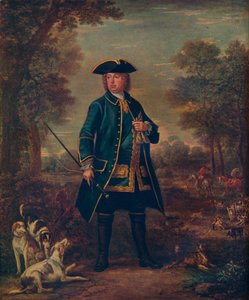 „Sir Robert Walpole z psami”, XVIII w. autorstwa John Wooton