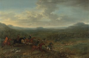 Polowanie na lisy, ok. 1730-40