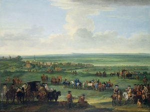 Jerzy I (1660-1727) w Newmarket, 4 lub 5 października 1717, ok. 1717 (olej na płótnie)