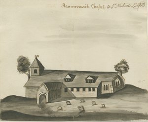 Kościół Hammerwich: rysunek w sepii, bd [ok. 1780]