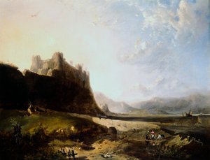„Zamek Harlech”, XIX wiek.