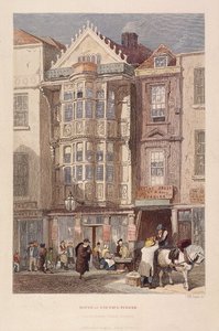 Paul Pindar Tavern, Bishopsgate, Londyn, 1851 autorstwa John Wykeham Archer