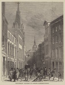Malownicze szkice Londynu, Lombard-Street autorstwa John Wykeham Archer