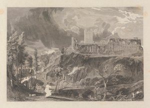 Zamek i miasto Richmond autorstwa John Wykeham Archer