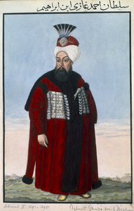 Ahmed II (1642–1695) sułtan w latach 1691–1695, z cyklu „Seria portretów cesarzy Turcji”