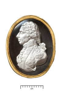 Złoty Pierścień Admirała Lorda Nelsona, ok.1820 (złoto i siarczek) autorstwa John after De Vaere