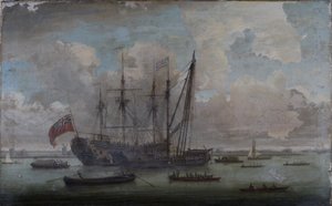 Sheer Hulk przerabiający East Indiaman