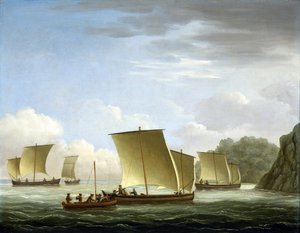 Przybycie ekipy ratunkowej z galerii "Luxborough" w Newfounland (Nowa Fundlandia) (Nowa Fundlandia) (Kanada). Obraz olejny, około 1727 roku, autorstwa Johna Cleveleya (1712-1777).