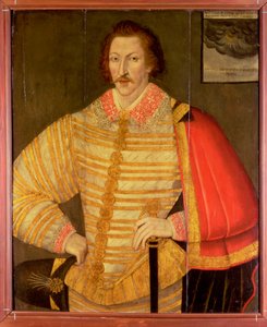 Portret dżentelmena, uważanego za angielskiego nawigatora Thomasa Cavendisha autorstwa John the Younger Bettes