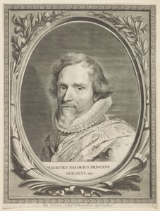 Portret Mauritsa, księcia Orange Komitety Nassovia (tytuł serii) autorstwa Jonas Suyderhoef