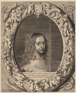Maria I Stuart autorstwa Jonas Suyderhoff after Gerrit van Honthorst