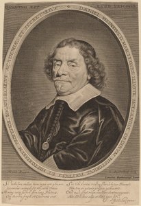 Daniel Heinsius autorstwa Jonas Suyderhoff after Jacob Fransz van der Merck
