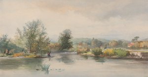 Punt na rzece autorstwa Jonathan Needham