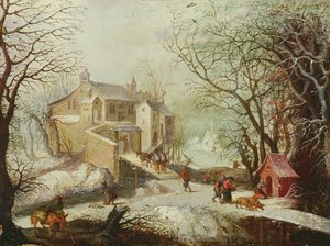Zimowy krajobraz autorstwa Joos or Josse de Momper