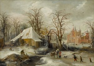 Pejzaż zimowy, ok. 1625-1630 (olej na płótnie)
