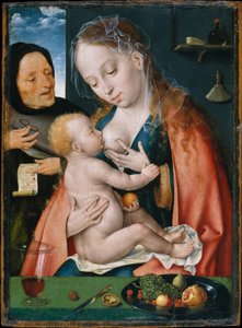 Święta Rodzina, ok. 1512–13 autorstwa Joos van Cleve