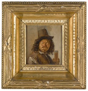 Portret mężczyzny trzymającego napój autorstwa Joos van Craesbeeck