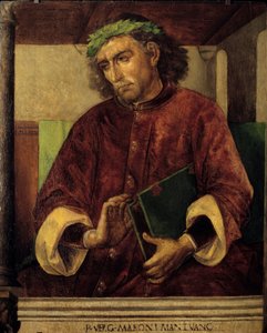 Portret Wergiliusza (Virgilio, 70-19 pne), rzymskiego poety i pisarza. Obraz Just Ghent (1435-1480) Ec. Bujda autorstwa Joos van Gent (fl.1460 75)