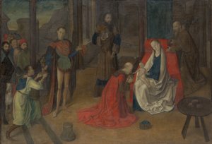 Adoracja Trzech Króli, ca. 1465. autorstwa Joos van Wassenhove