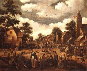 Scena wiejska autorstwa Joost Cornelisz