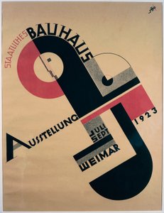 Plakat wystawowy Bauhaus