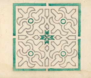 Album zawierający 75 rysunków do trejaży ogrodowych i parterów, ca. 1610-40. autorstwa Jorg Rurfinger