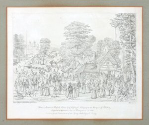 Festyn w Horseydown w ok. 1590 autorstwa Joris Hoefnagel