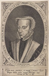 Georg Hoefnagel - Maria Austriacka, Święta Cesarzowa Rzymska autorstwa Joris Hoefnagel