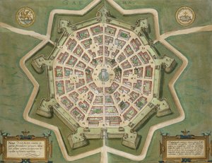 Mapa Palma, z „Cities of the World” Georga Brauna (1541-1622) i Fransa Hogenberga (1535-90), ok. 1572