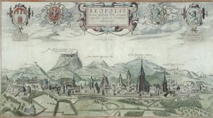 Widok Leopolis z „Civitates Orbis Terrarum” Georga Brauna (1541-1622) i Fransa Hogenberga (1535-90) autorstwa Joris Hoefnagel