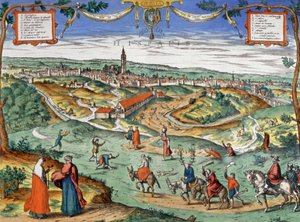 Widok Sewilli, ok. 1550 r. (ryc.) autorstwa Joris Hoefnagel